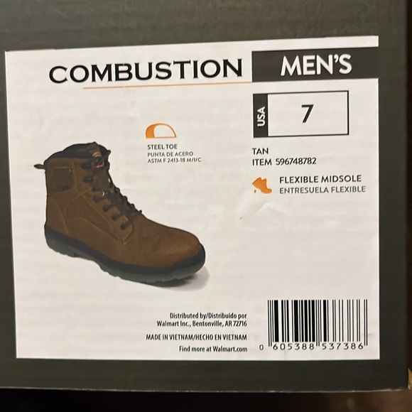 Steel toe work boots - Picture 5 of 6